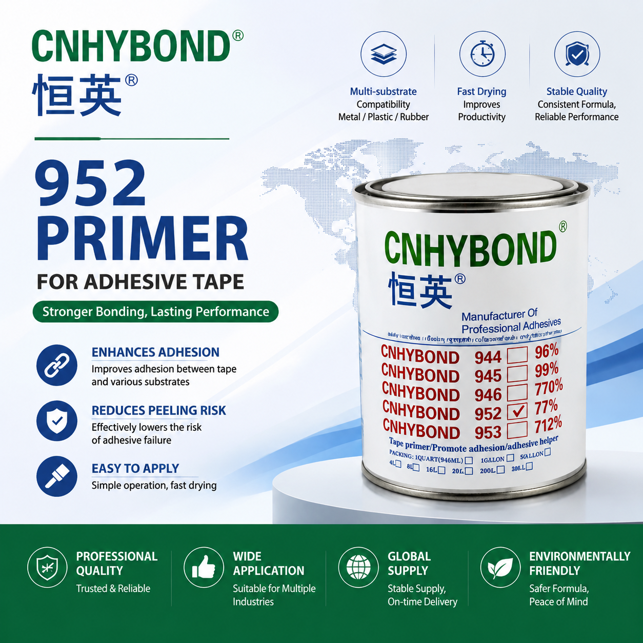 952 tape primer/adhesion promoter